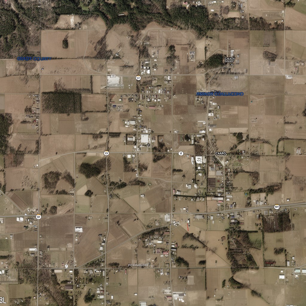 AI-generated illustration of Grady County, Georgia