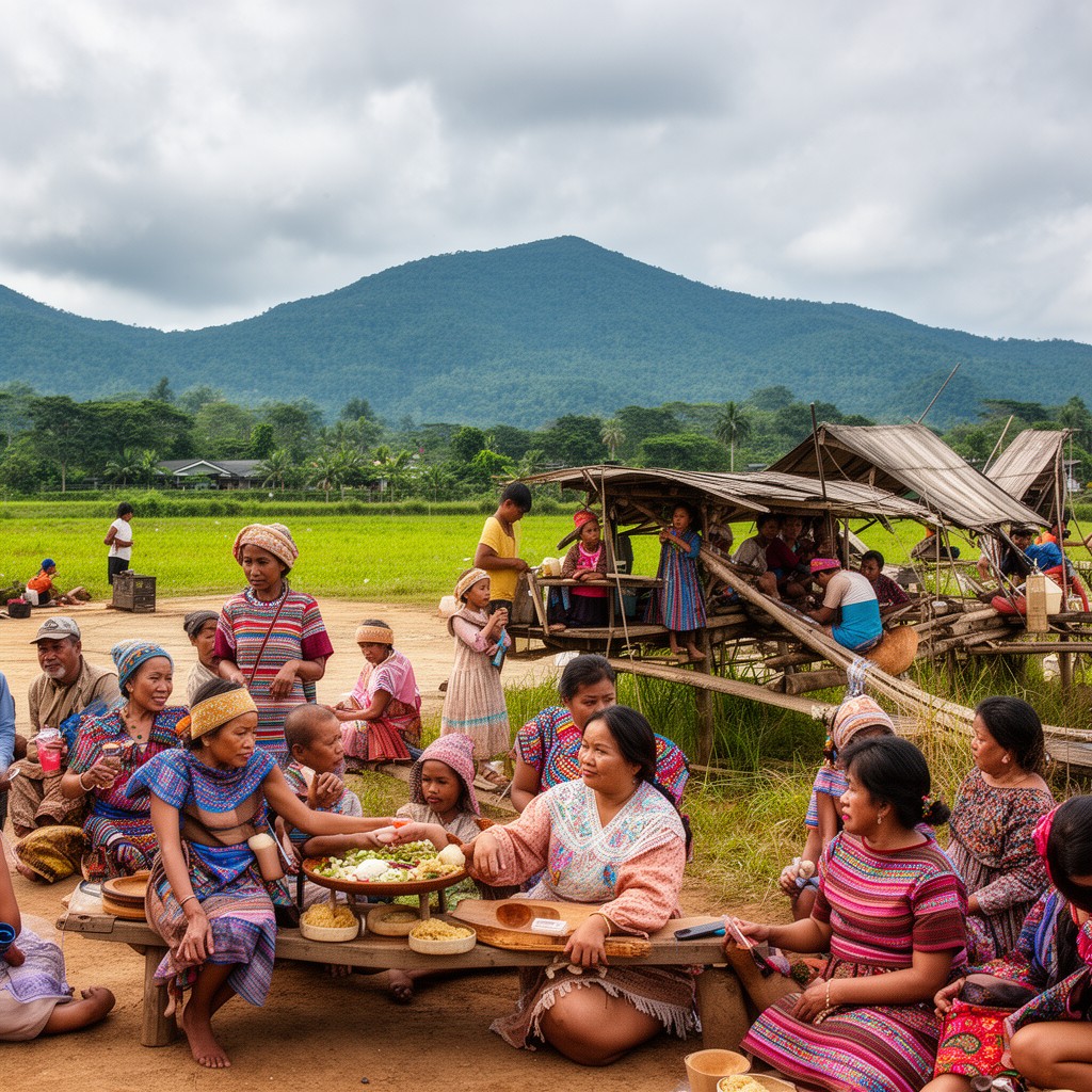 AI-generated illustration of Bikolano people