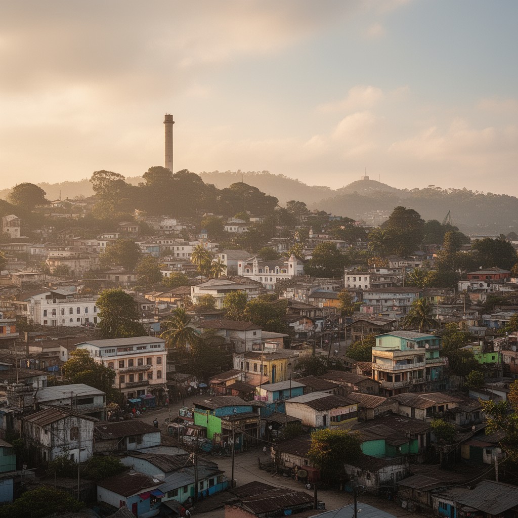 AI-generated illustration of Freetown