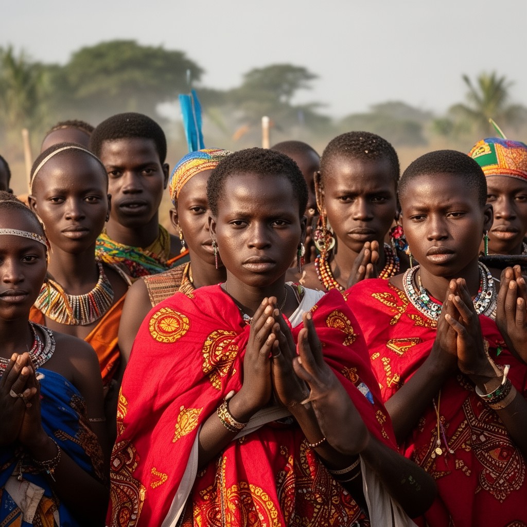 AI-generated illustration of Mandinka people