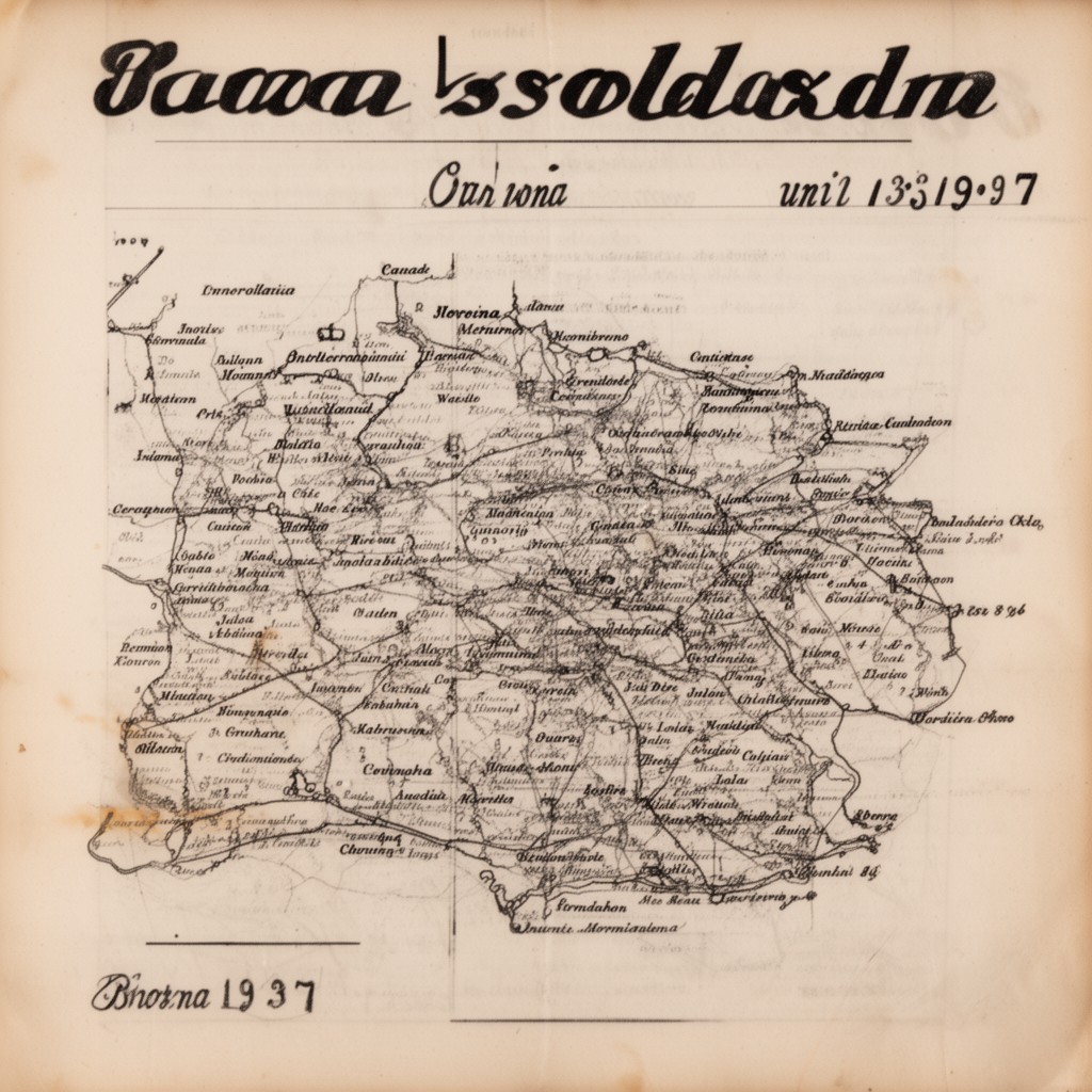 AI-generated illustration of Burma (until 1937)