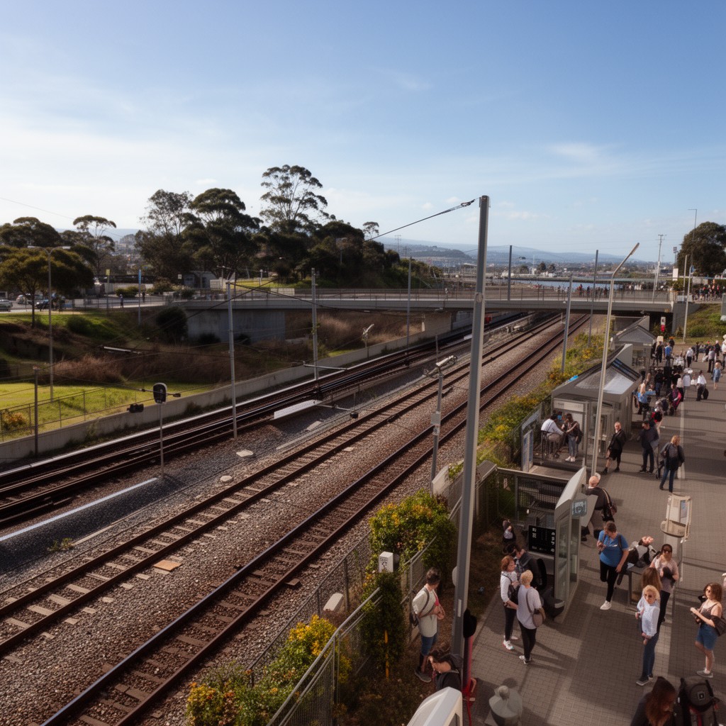 AI-generated illustration of Newcastle to Maitland section