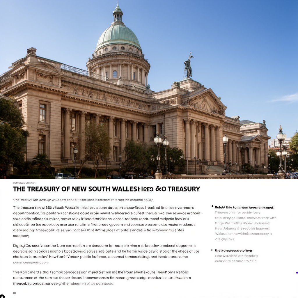AI-generated illustration of Treasury of New South Wales