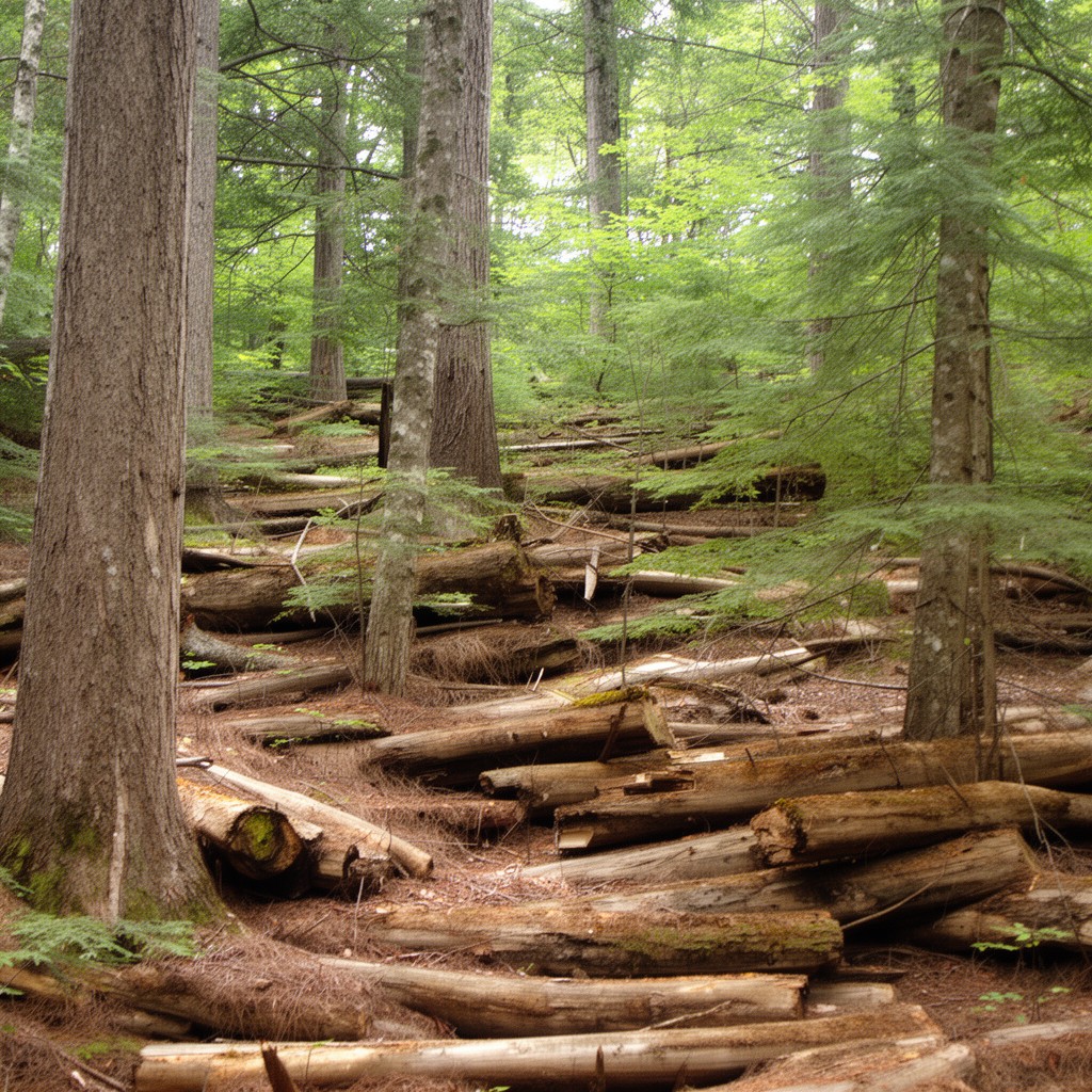 AI-generated illustration of New York State Reforestation Areas