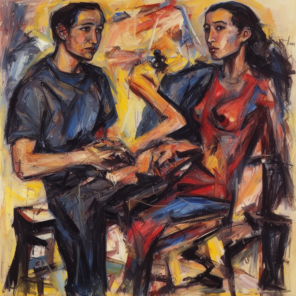AI-generated illustration of Neo-Expressionism