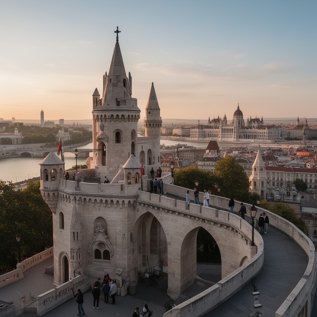 AI-generated illustration of Fisherman's Bastion