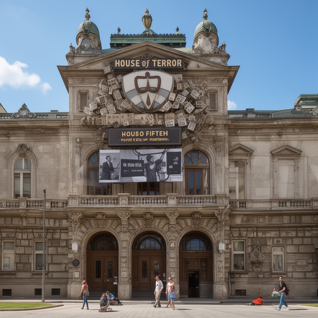AI-generated illustration of House of Terror Museum