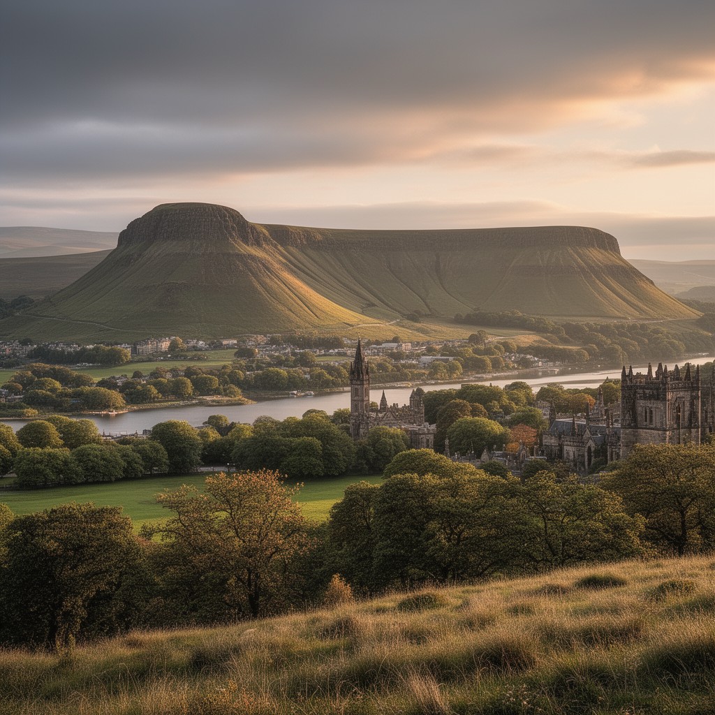 AI-generated illustration of Holyrood Park