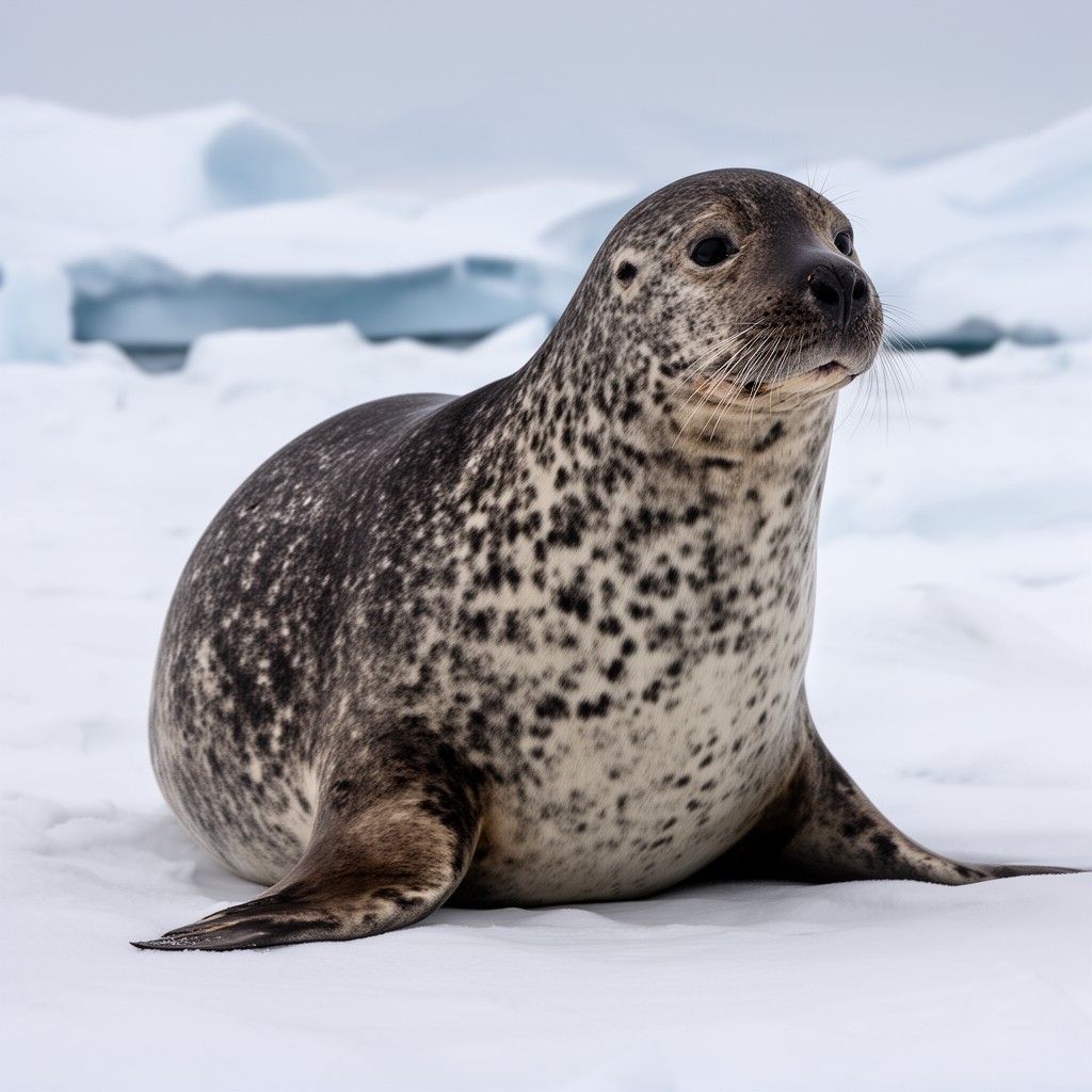 AI-generated illustration of leopard seal