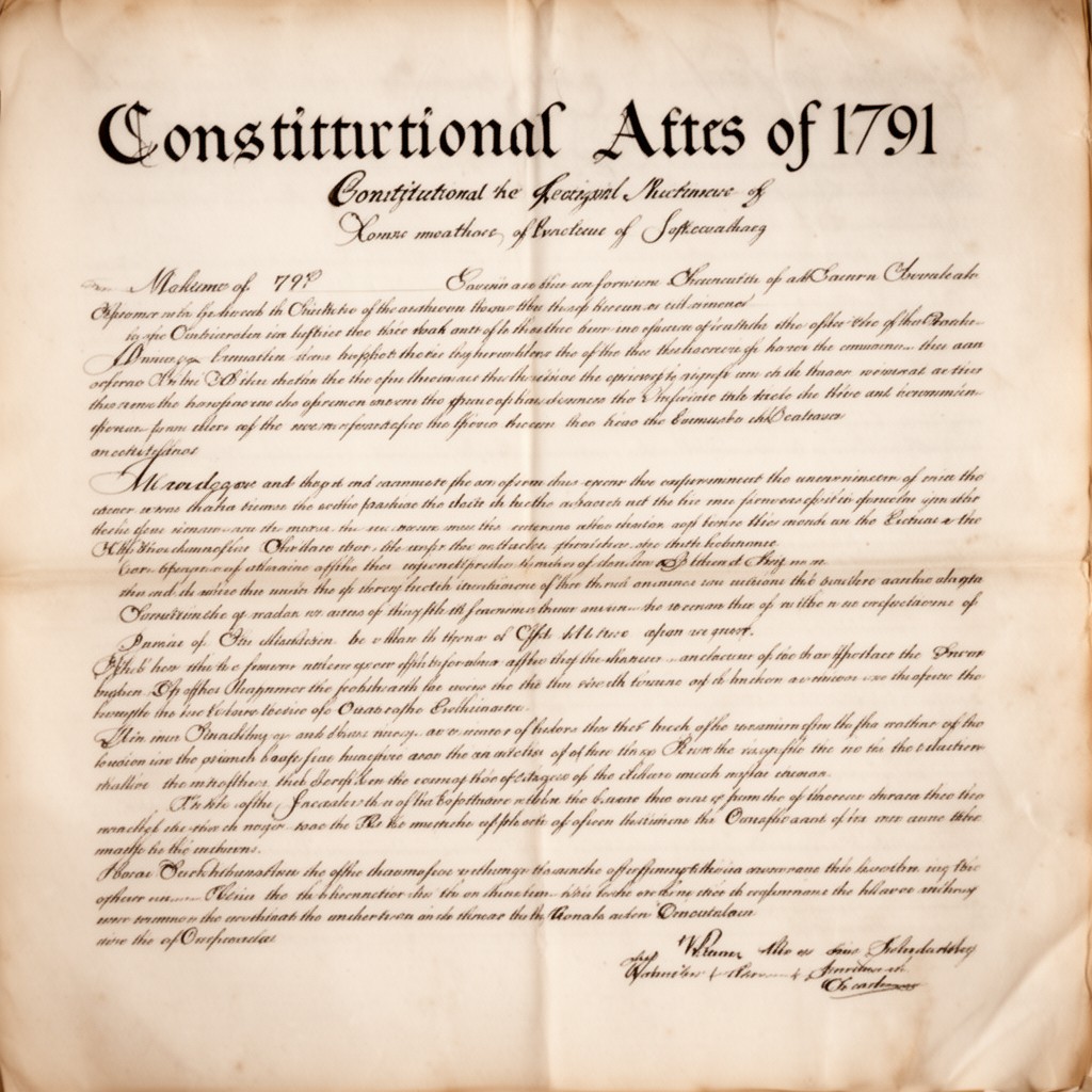 AI-generated illustration of Constitutional Act 1791