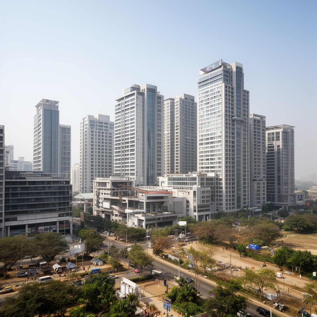 AI-generated illustration of HITEC City
