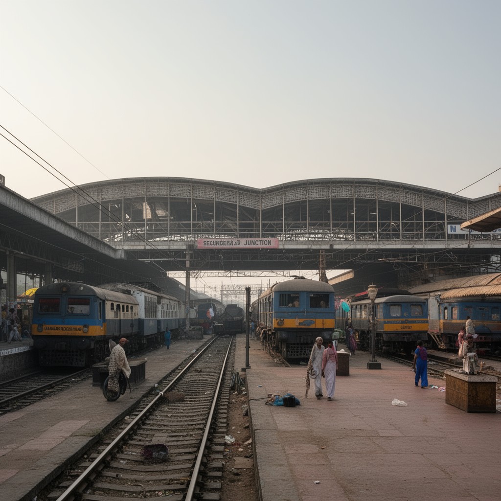 AI-generated illustration of Secunderabad Junction