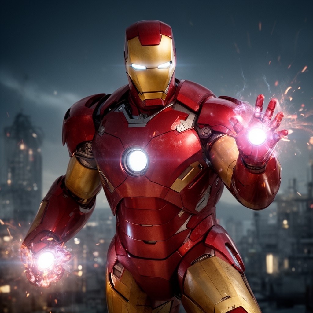AI-generated illustration of Iron Man 2