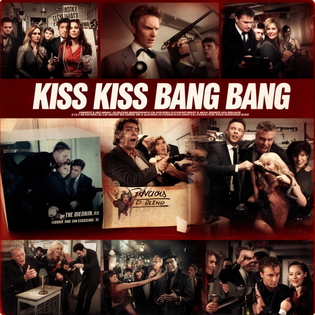 AI-generated illustration of Kiss Kiss Bang Bang