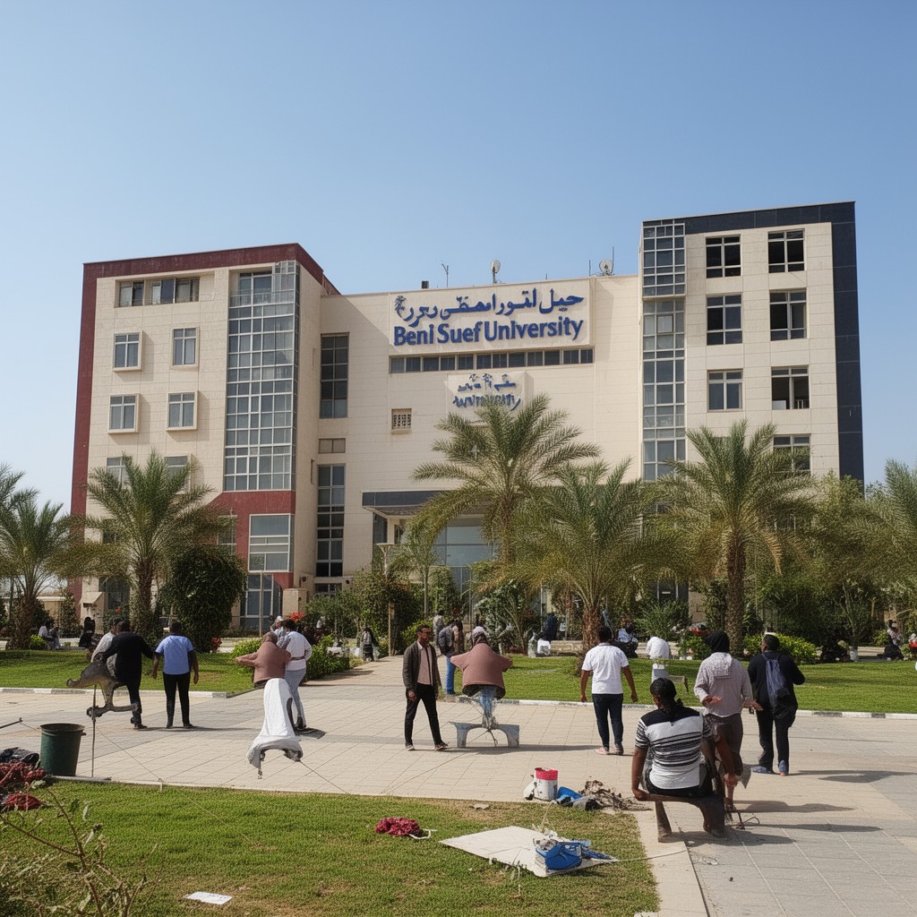 AI-generated illustration of Beni Suef University