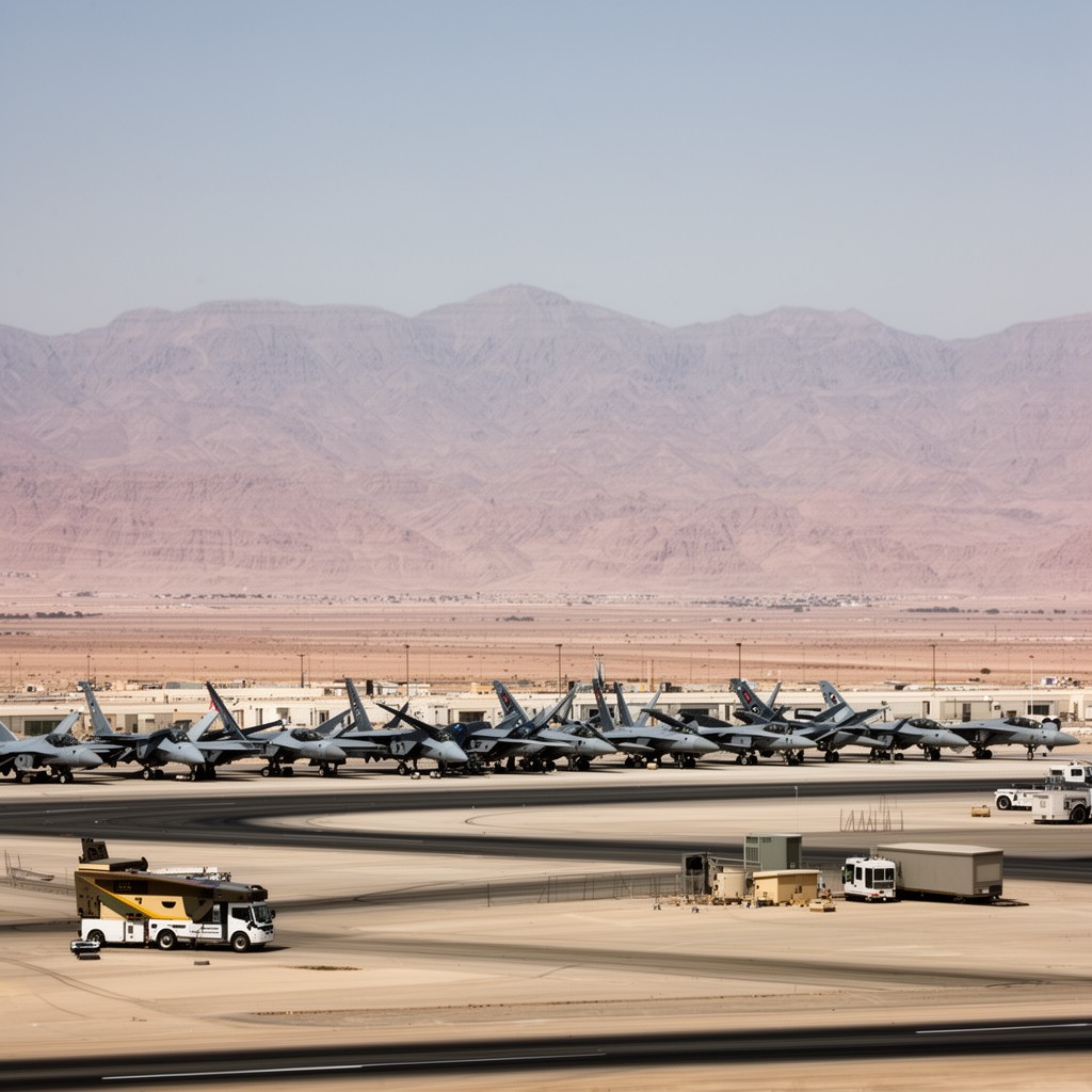 AI-generated illustration of Beni Suef Air Base