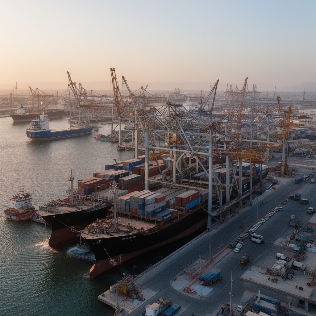 AI-generated illustration of Port of Shuwaikh