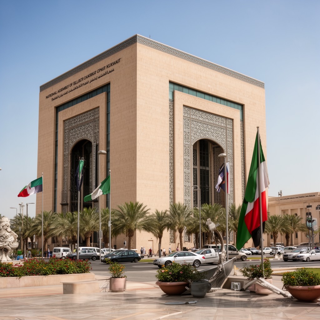 AI-generated illustration of National Assembly of Kuwait