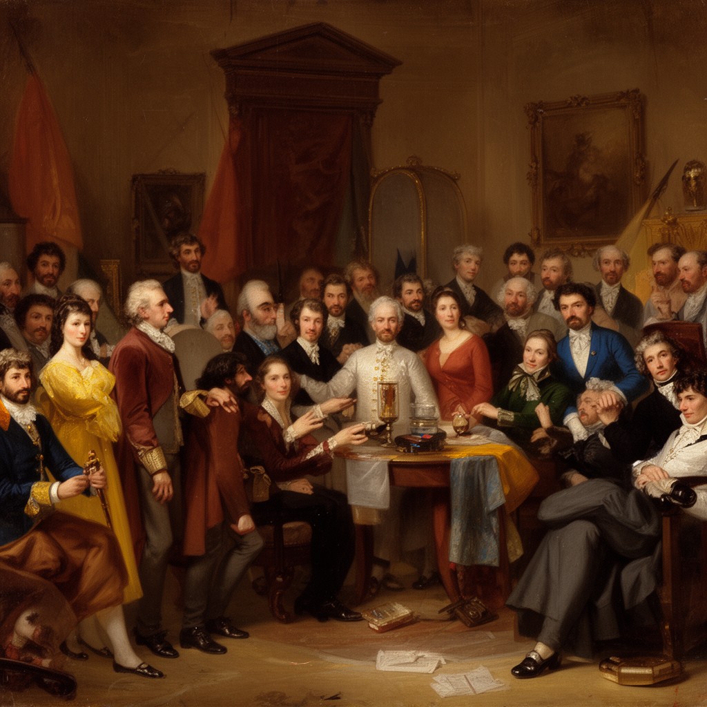 AI-generated illustration of Bourbon Restoration