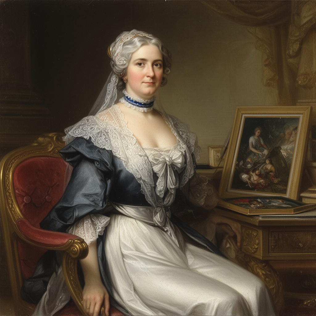 AI-generated illustration of Madame Mère de l’Empereur