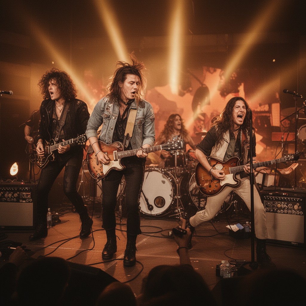 AI-generated illustration of Greta Van Fleet