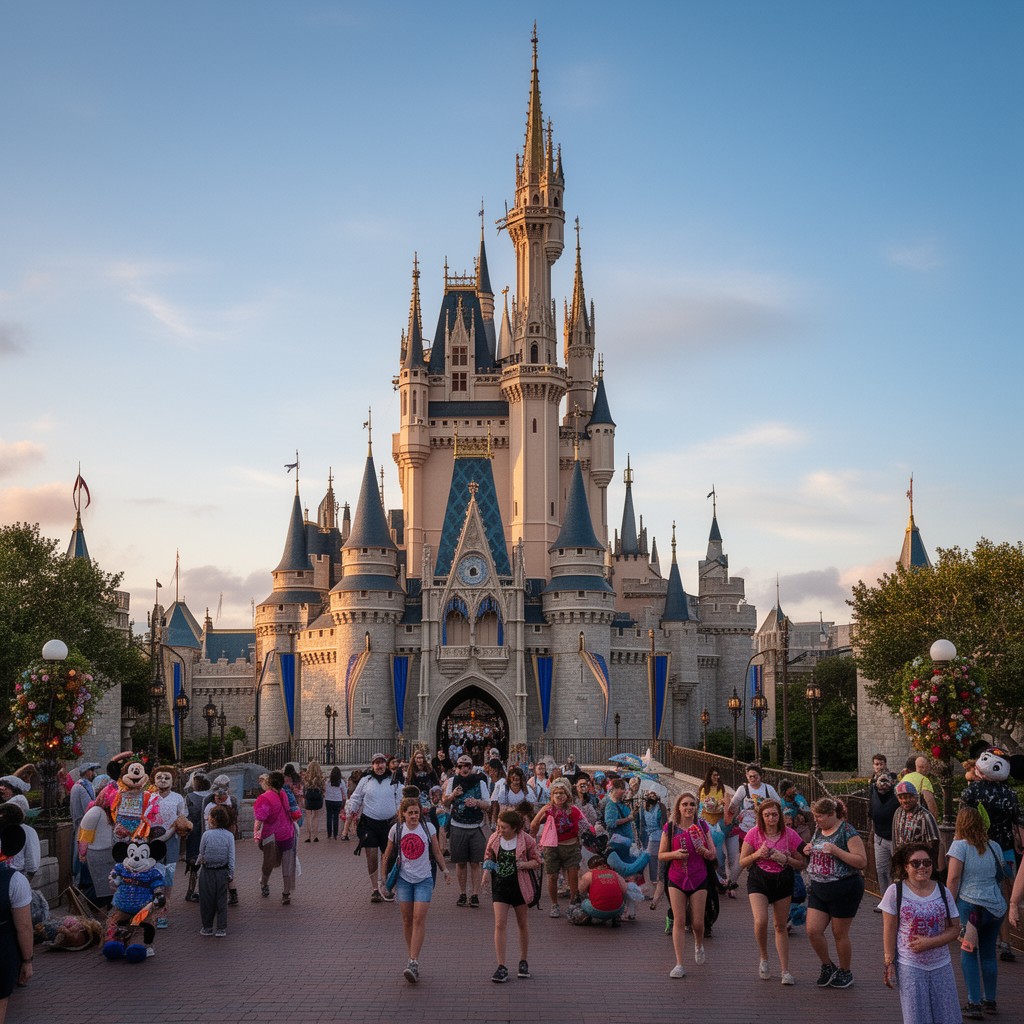 AI-generated illustration of Magic Kingdom
