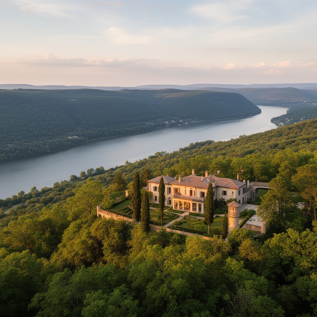 AI-generated illustration of Olana State Historic Site