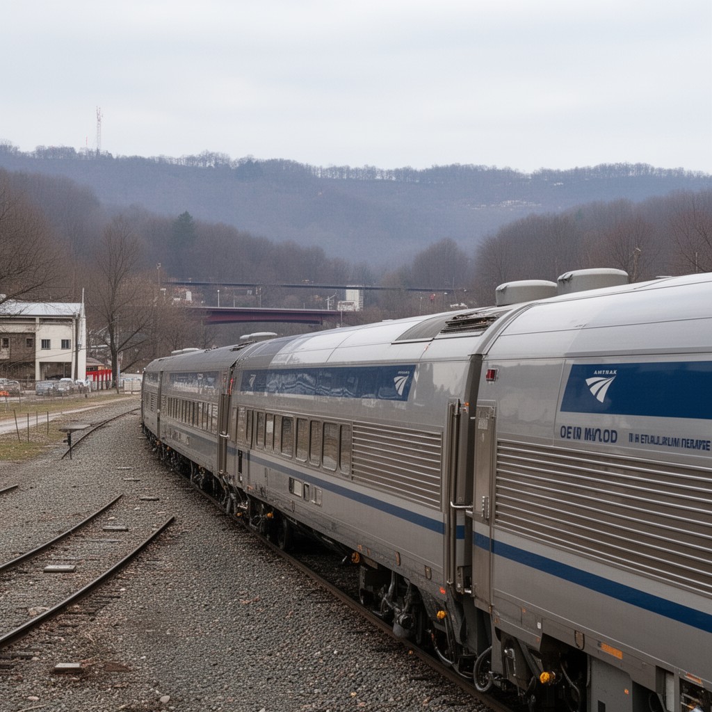 AI-generated illustration of Amtrak Empire Corridor