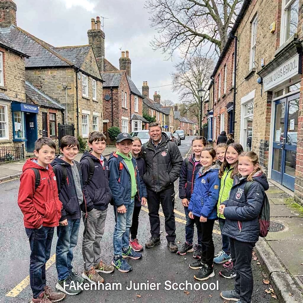 AI-generated illustration of Fakenham Junior School