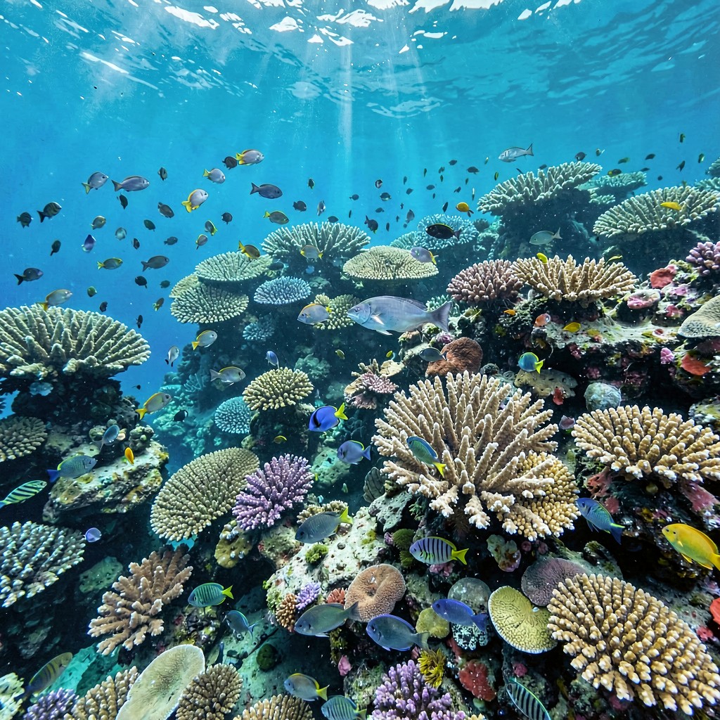 AI-generated illustration of Coral Sea Marine Park