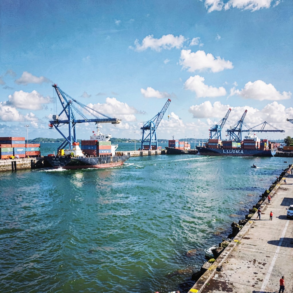 AI-generated illustration of Port of Lautoka