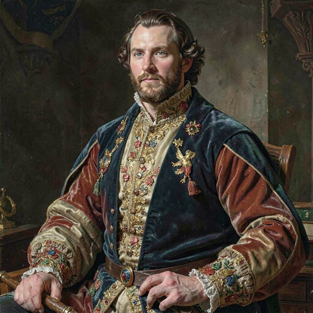 AI-generated illustration of Robert Stuart, Duke of Kintyre