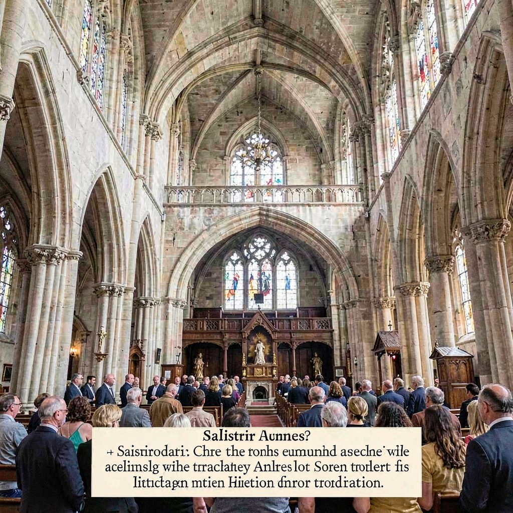 AI-generated illustration of Salisbury Cathedral choir