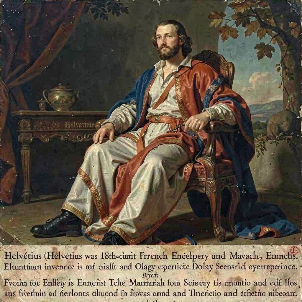 AI-generated illustration of Helvétius