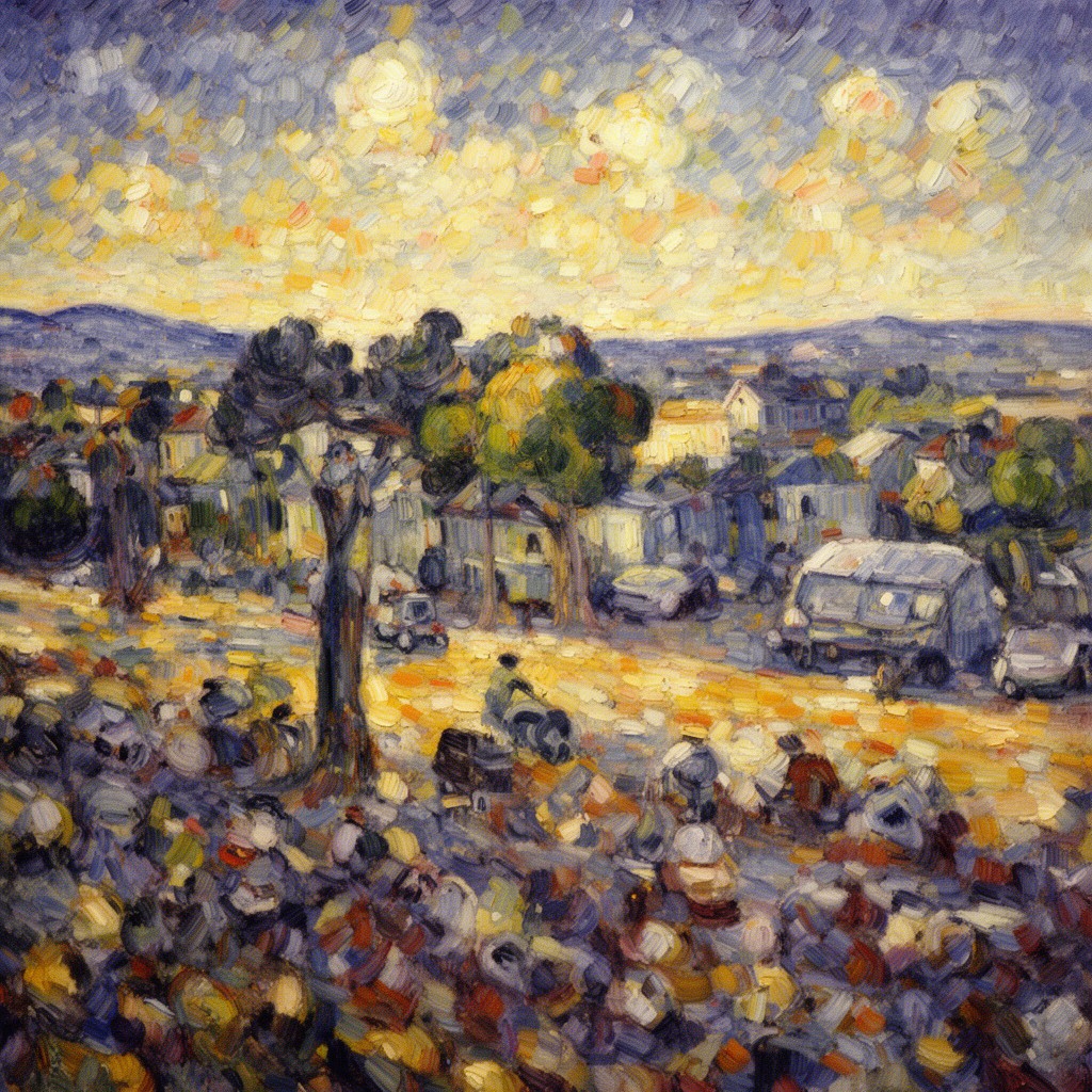 AI-generated illustration of Neo-Impressionism