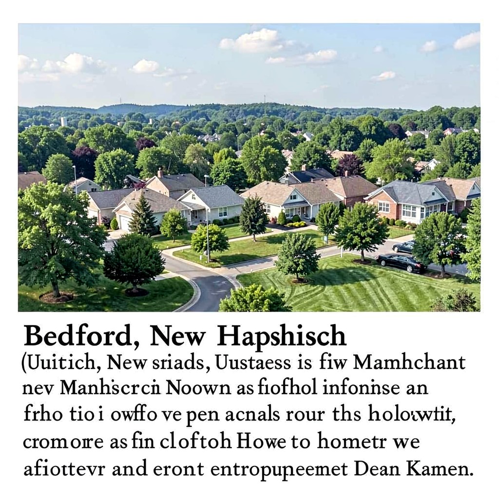 AI-generated illustration of Bedford, New Hampshire, United States