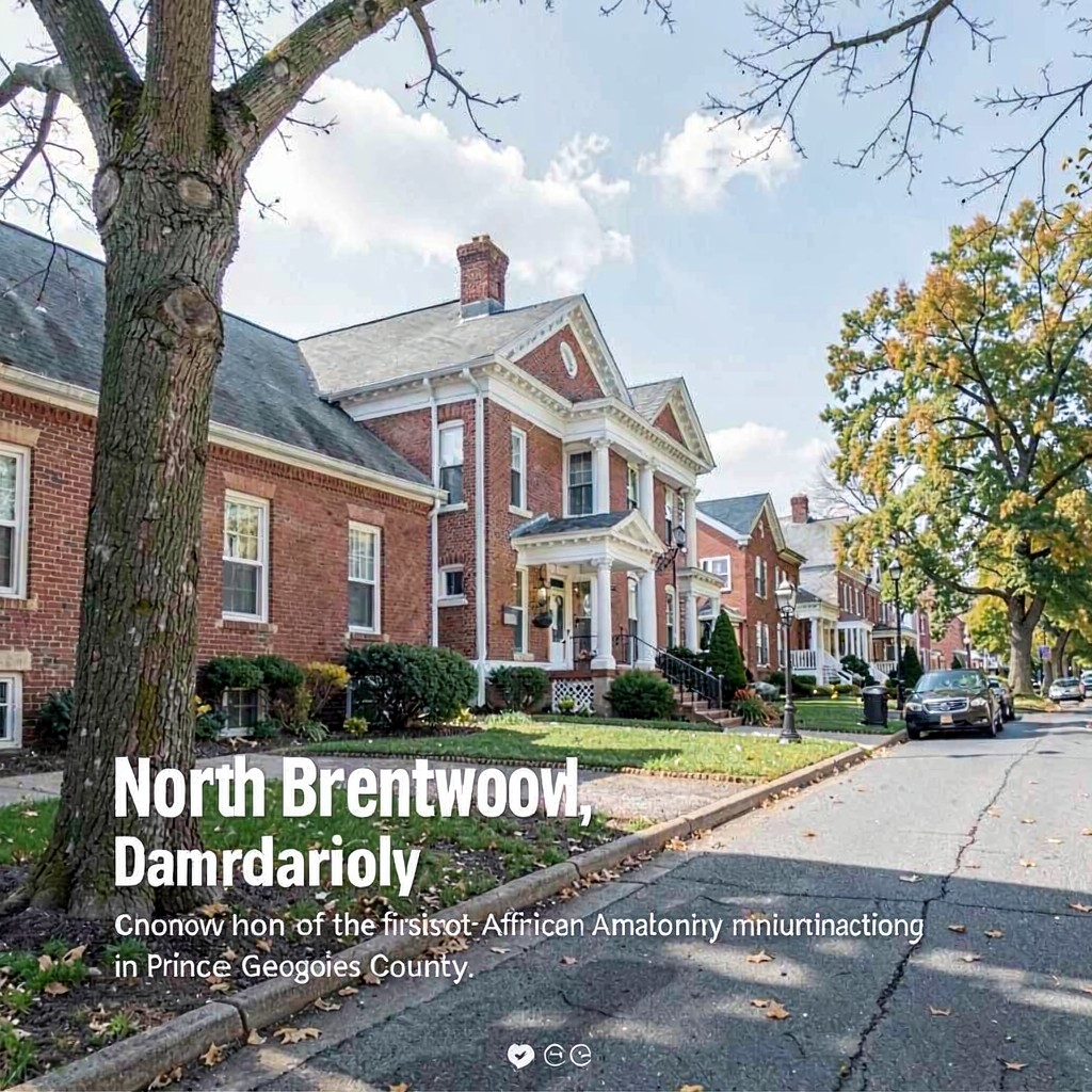 AI-generated illustration of North Brentwood, Maryland