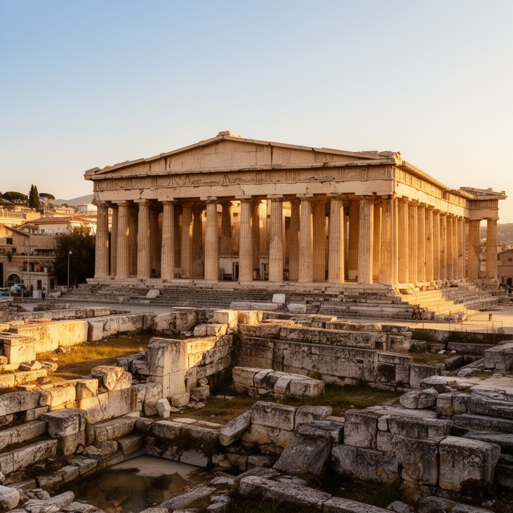 AI-generated illustration of Classical Athens