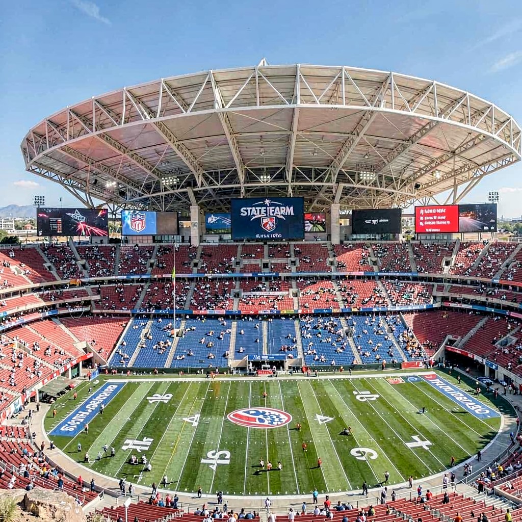 AI-generated illustration of State Farm Stadium