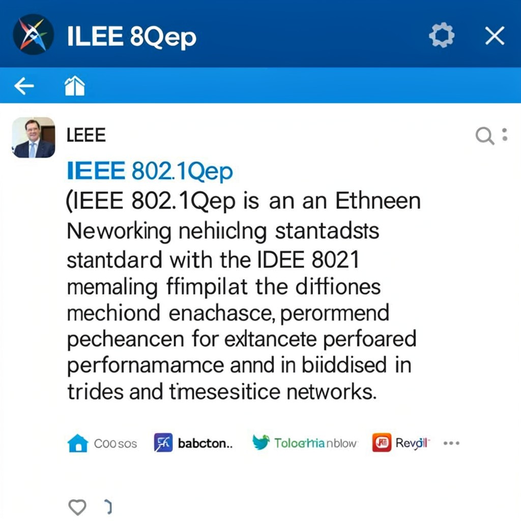 AI-generated illustration of IEEE 802.1Qep