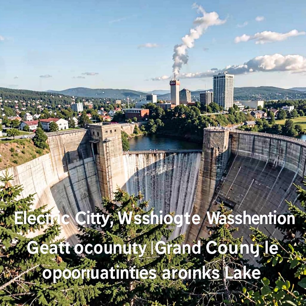 AI-generated illustration of Electric City, Washington