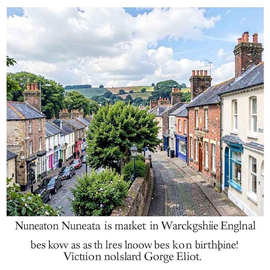 AI-generated illustration of Nuneaton