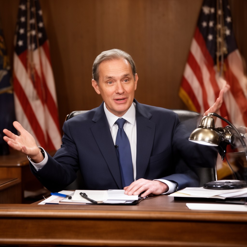 AI-generated illustration of Mr. Secretary