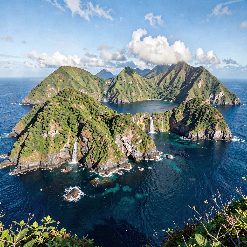 AI-generated illustration of Flores Island