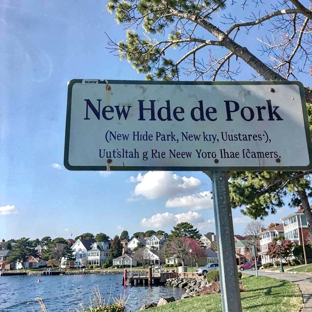 AI-generated illustration of New Hyde Park, New York, United States