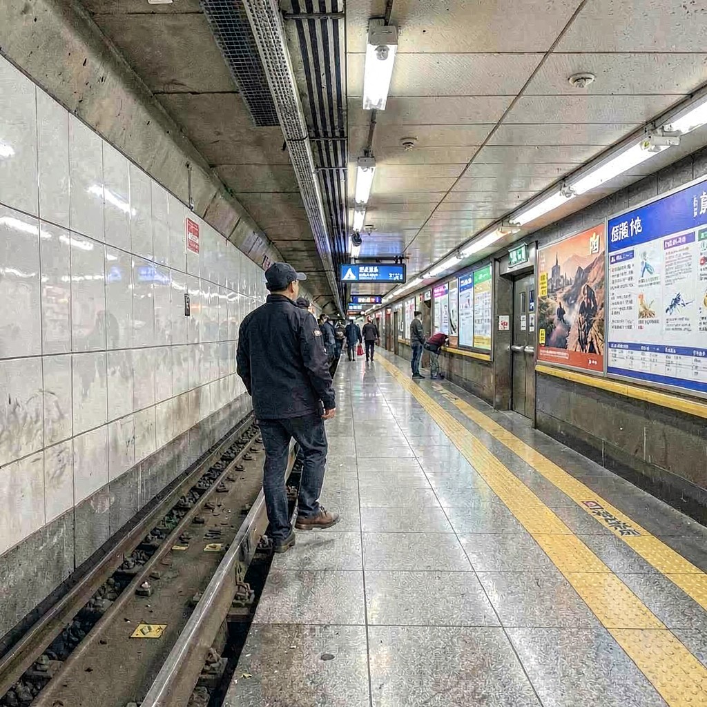 AI-generated illustration of Zhichunlu station