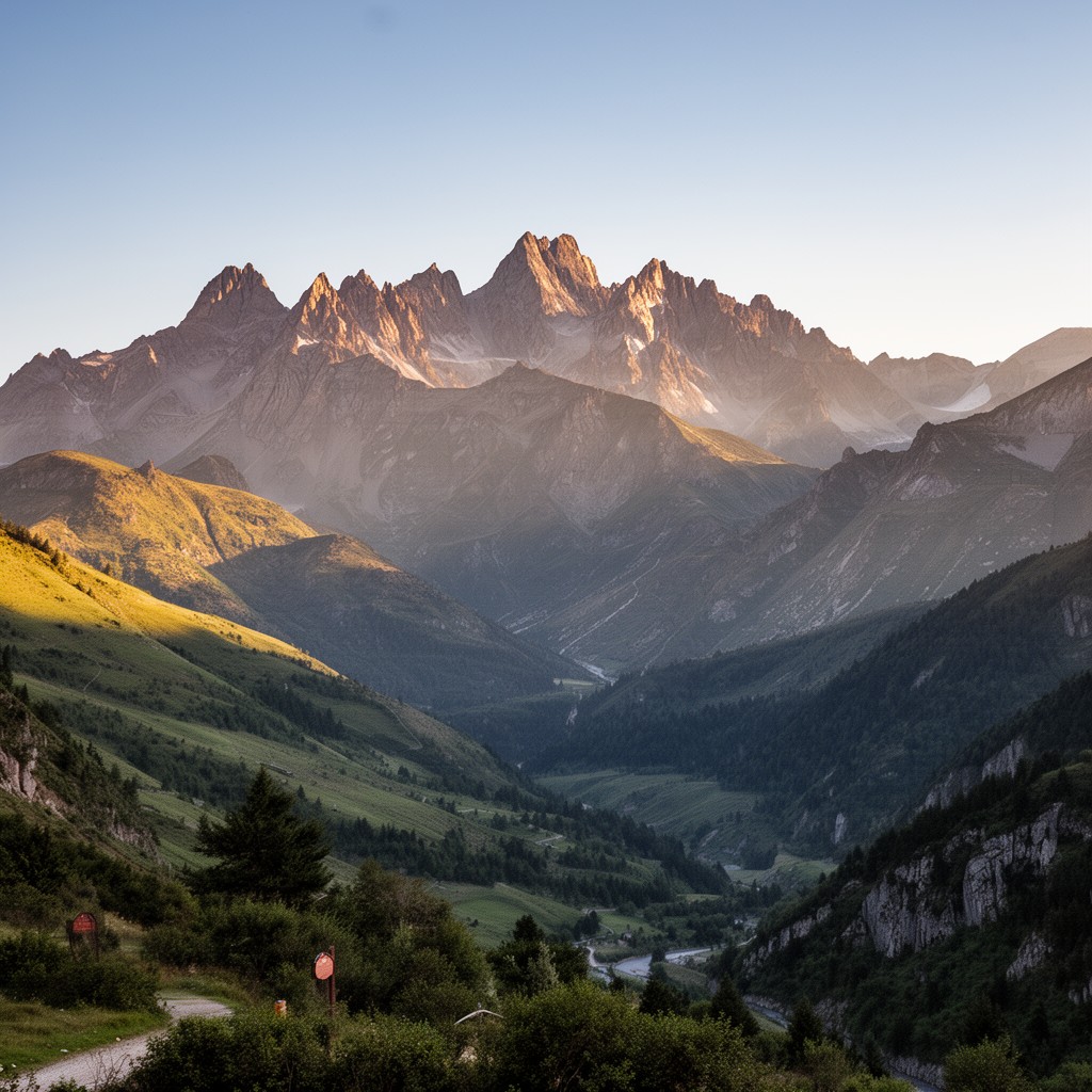 AI-generated illustration of Pyrenees