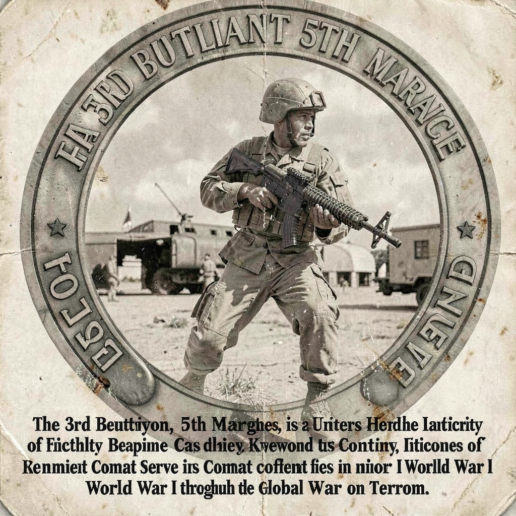 AI-generated illustration of 3rd Battalion, 5th Marines