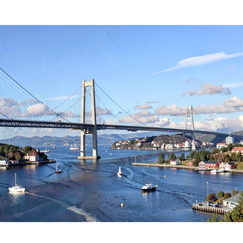 AI-generated illustration of Øresund