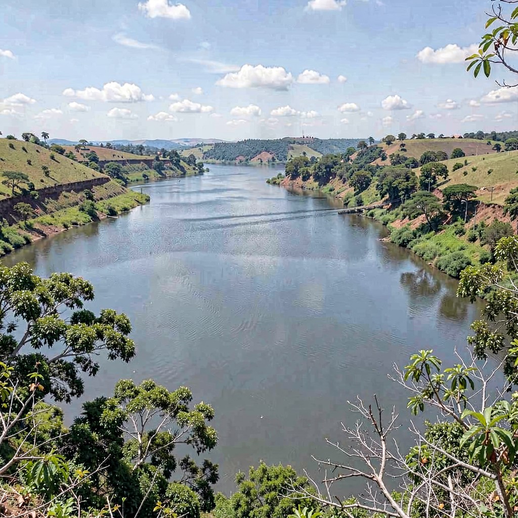 AI-generated illustration of Volta River
